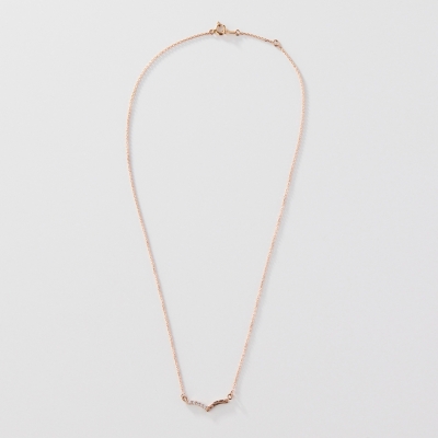 ハワイアンジュエリー/14KPG/ホエールテールダイヤモンドネックレス/Diamond|ハワイアンジュエリーブランドMaxi(マキシ)公式通販オンラインショップ