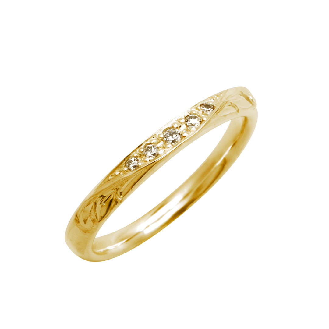 ハワイアンジュエリー/Nalu Aloha(ナル・アロハ)/K18YG/レディース/ダイヤモンド|ハワイアンジュエリーブランドMaxi(マキシ)公式通販オンラインショップ