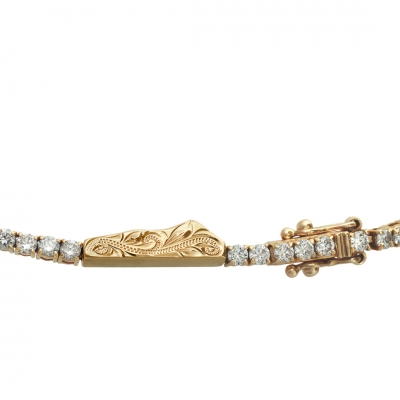 ハワイアンジュエリー/14KYG/ダイヤモンドヘッド テニスブレスレット/Diamond|ハワイアンジュエリーブランドMaxi(マキシ)公式通販オンラインショップ