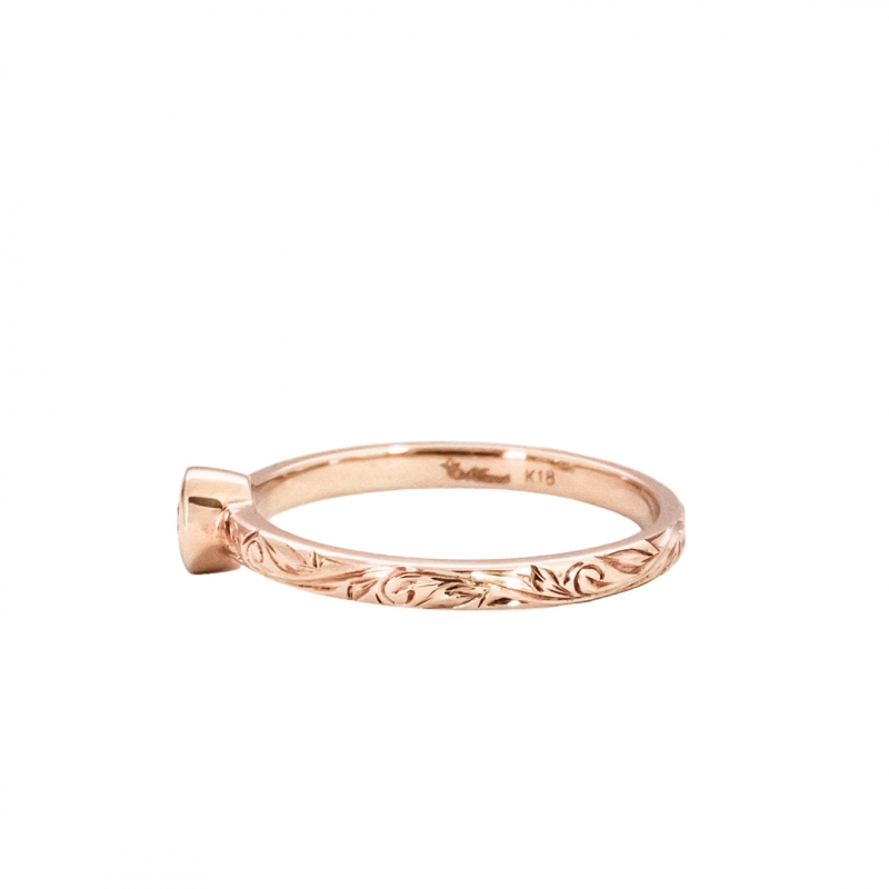 ハワイアンジュエリー/エンゲージメントリング/MAR-133/K18PG|ハワイアンジュエリーブランドMaxi(マキシ)公式通販オンラインショップ