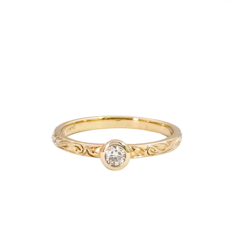 ハワイアンジュエリー/エンゲージメントリング/MAR-133/K18YG|ハワイアンジュエリーブランドMaxi(マキシ)公式通販オンラインショップ