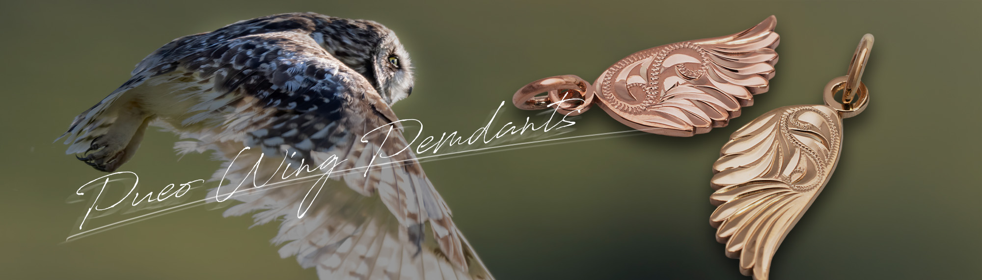 pueo wing pendants